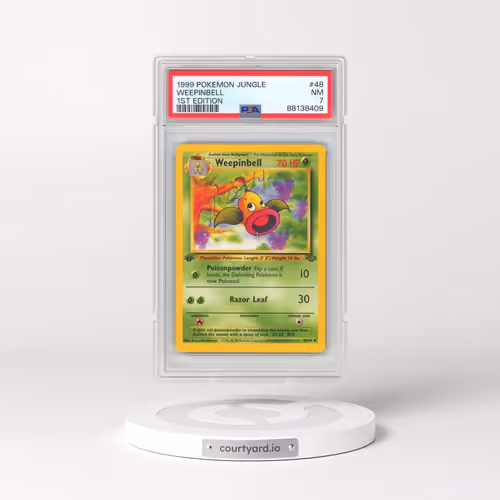 1999 Pokémon Jungle #48 Weepinbell - 1st Edition (PSA 7 NM)