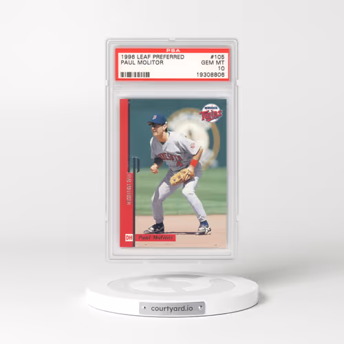 1996 Leaf Preferred #105 Paul Molitor (PSA 10 GEM MINT)