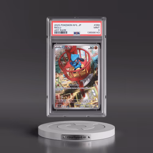 2025 Pokémon M1l-Mega Brave #068 Riolu - Art Rare (PSA 9 MINT)