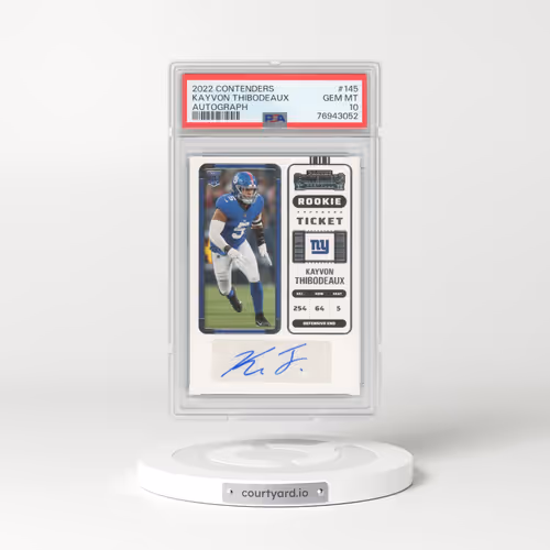 2022 Panini Contenders #145 Kayvon Thibodeaux - Autograph (PSA 10 GEM MINT)