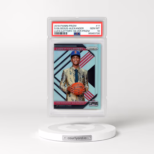 2018 Panini Prizm Luck of the Lottery #11 Shai Gilgeous-Alexander - Silver Prizm (PSA 10 GEM MINT)
