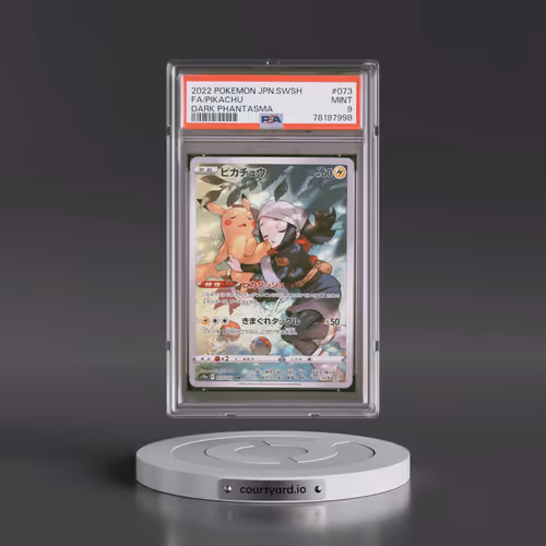 2022 Pokémon Sword & Shield Dark Phantasma #073 Pikachu - Full Art (PSA 9 MINT)