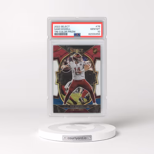 2022 Panini Select #76 Sam Howell - Tri-Color Prizm (PSA 10 GEM MINT)