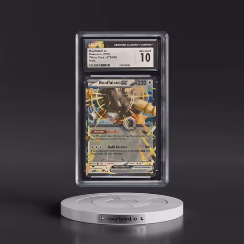 2025 Pokémon Wht EN-White Flare #077 Bouffalant EX - Holo (CGC 10 GEM MINT)