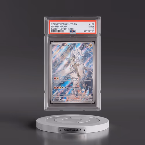 2025 Pokémon Jtg EN-Journey Together #167 N's Reshiram - Illustration Rare (PSA 9 MINT)