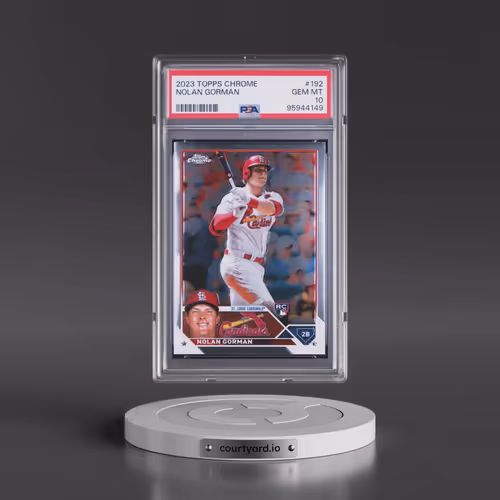2023 Topps Chrome #192 Nolan Gorman (PSA 10 GEM MINT)