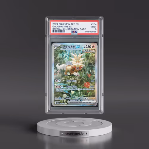 2024 Pokémon Tef EN-Temporal Forces #204 Gouging Fire EX - Holo Special Illustration Rare (PSA 9 MIN