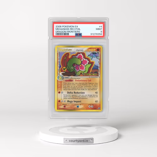 2006 Pokémon EX Dragon Frontiers #4 Meganium - Reverse Foil (PSA 9 MINT)