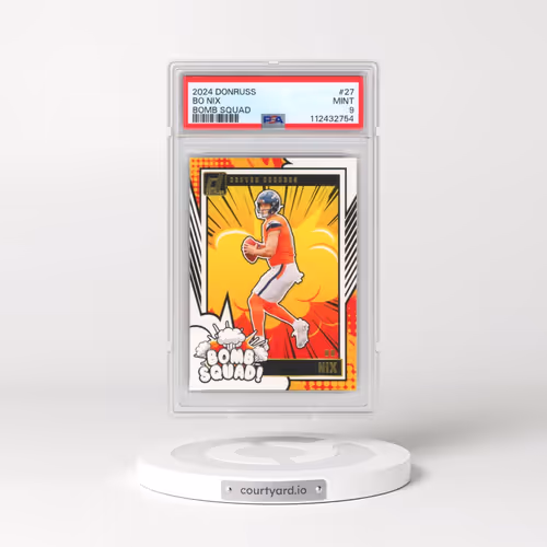 2024 Panini Donruss Bomb Squad #27 Bo Nix (PSA 9 MINT)