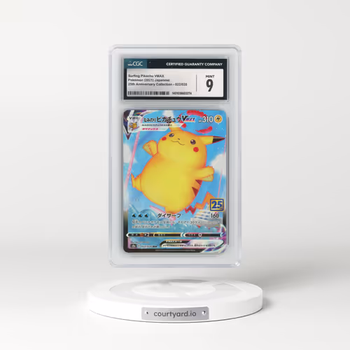 2021 25th Anniversary Collection #022/028 Surfing Pikachu VMAX - Holo (CGC 9 MINT)