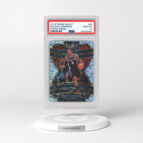 2019 Panini Select #45 Keldon Johnson - Scope Prizm (PSA 10 GEM MINT)