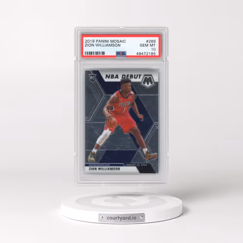 2019 Panini Mosaic #269 Zion Williamson (PSA 10 GEM MINT)
