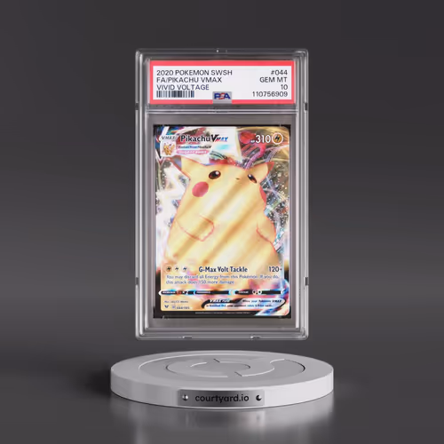 2020 Pokémon Sword & Shield Vivid Voltage #044 Pikachu Vmax - Full Art (PSA 10 GEM MINT)