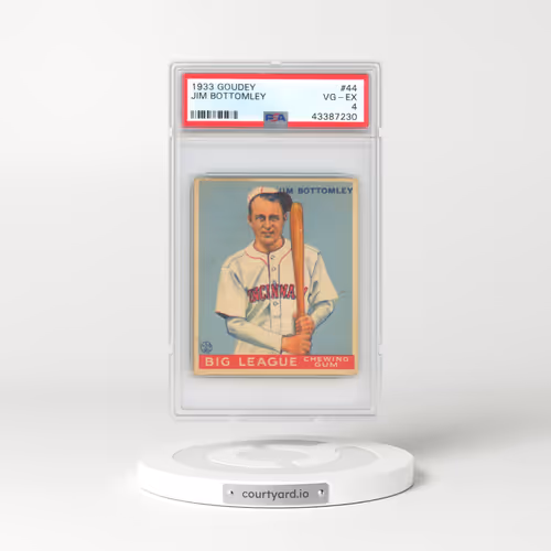 1933 Goudey #44 Jim Bottomley (PSA 4 VG-EX)
