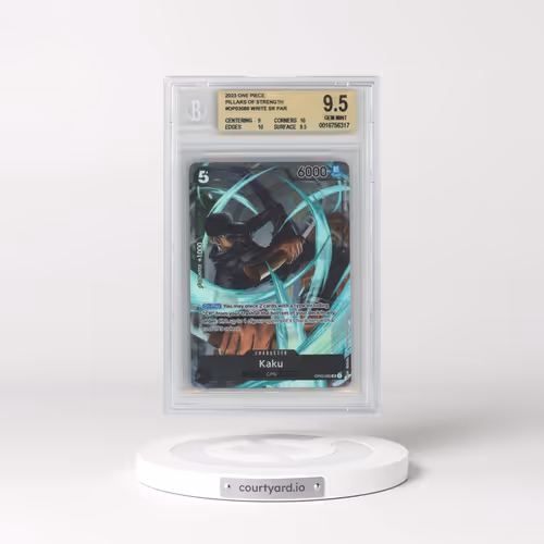 2023 One Piece Pillars of Strength #OP03080 Kaku ALT ART SR (BGS 9.5 GEM MINT)