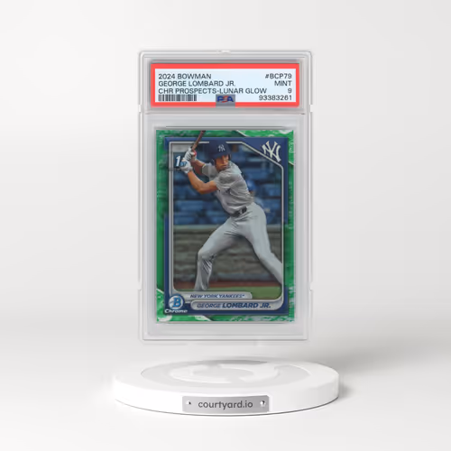 2024 Bowman Chrome Prospects #BCP79 George Lombard Jr. - Lunar Glow Refractor (PSA 9 MINT)