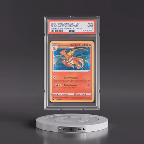 2022 Pokémon Swsh Black Star Promo #075 Special Delivery Charizard - Holo Pokemon Center United King