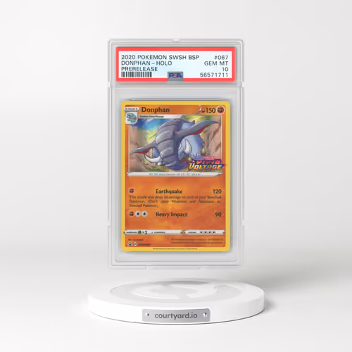 2020 Pokémon Swsh Black Star Promo #067 Donphan - Holo Prerelease (PSA 10 GEM MINT)