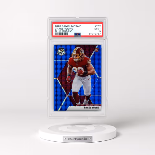 2020 Panini Mosaic #202 Chase Young - Blue Mosaic (PSA 9 MINT)