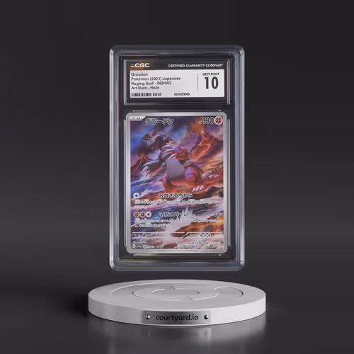 2023 Raging Surf #069/062 Groudon - Art Rare Holo (CGC 10 GEM MINT)