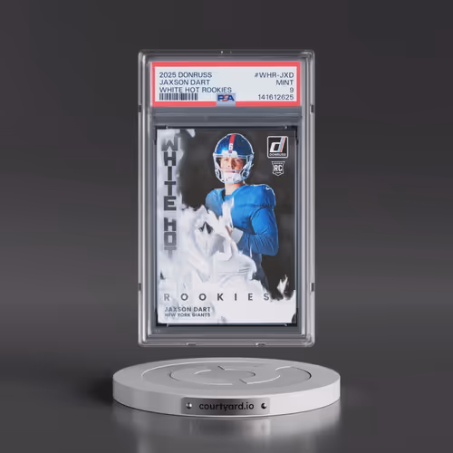2025 Panini Donruss White Hot Rookies #WHR-JXD Jaxson Dart (PSA 9 MINT)