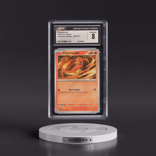 2023 Obsidian Flames - OBF EN #026/197 Charmander (CGC 8 NM-MT)