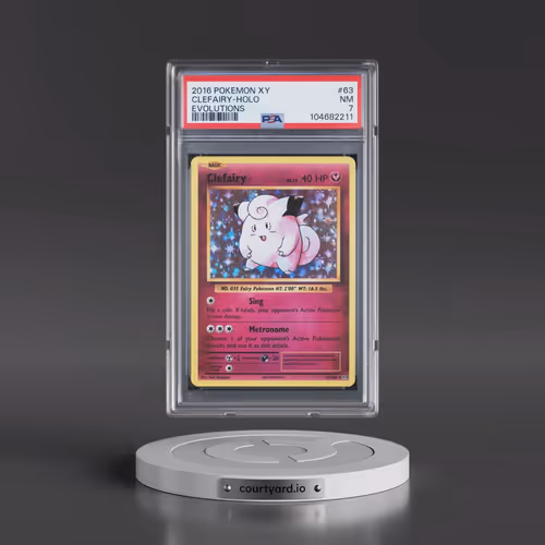 2016 Pokémon XY Evolutions #63 Clefairy - Holo (PSA 7 NM)