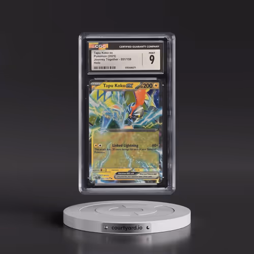 2025 Pokémon Jtg EN-Journey Together #051 Tapu Koko EX - Holo (CGC 9 MINT)
