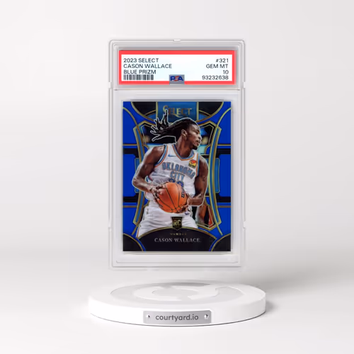 2023 Panini Select #321 Cason Wallace - Blue Prizm (PSA 10 GEM MINT)