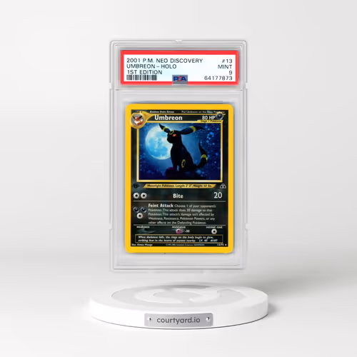 2001 Pokémon Neo Discovery #13 Umbreon - 1st Edition Holo (PSA 9 MINT)