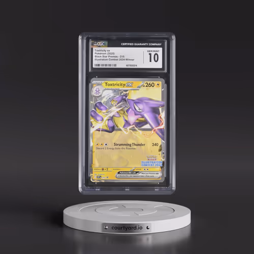 2025 Pokémon Svp EN-SV Black Star Promo #215 Toxtricity EX - Holo Illustration Contest 2024 (CGC 10