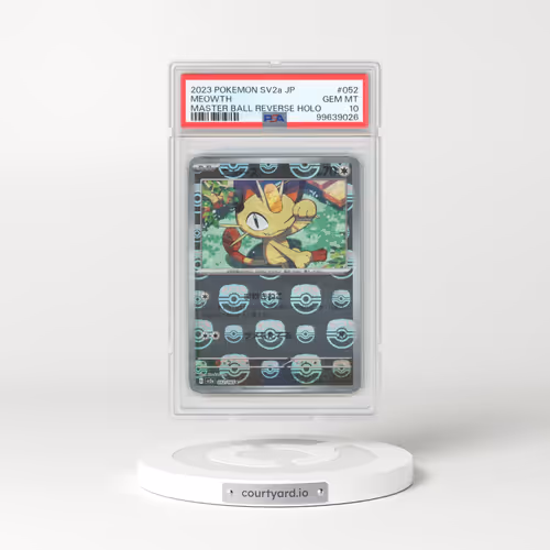 2023 Pokémon Sv2a-Pokemon 151 #052 Meowth - Reverse Holo Master Ball (PSA 10 GEM MINT)