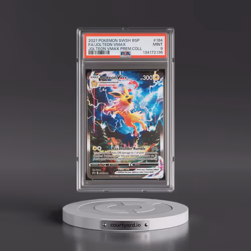 2021 Pokémon Swsh Black Star Promo #184 Jolteon Vmax - Full Art Jolteon Vmax Premium Collection (PSA