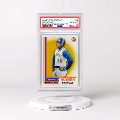 2005 Topps Pristine Legends #101 Bo Jackson - Gold Refractor (PSA 10 GEM MINT)