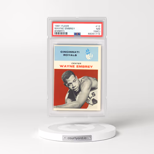 1961 Fleer #12 Wayne Embrey - (Embry) (PSA 7 NM)