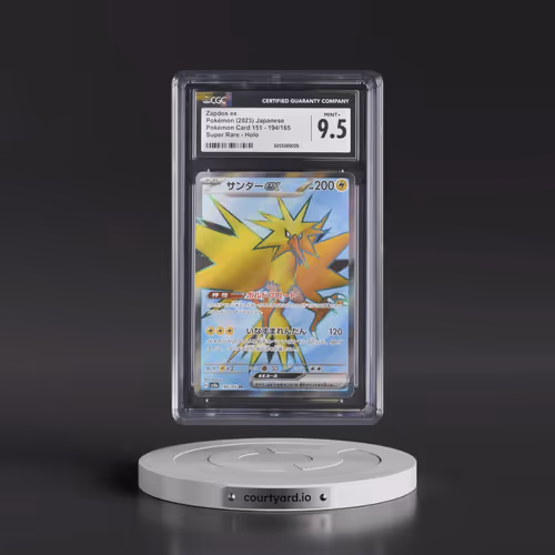 2023 Pokémon Card 151 #194/165 Zapdos ex - Super Rare Holo (CGC 9.5 MINT+)