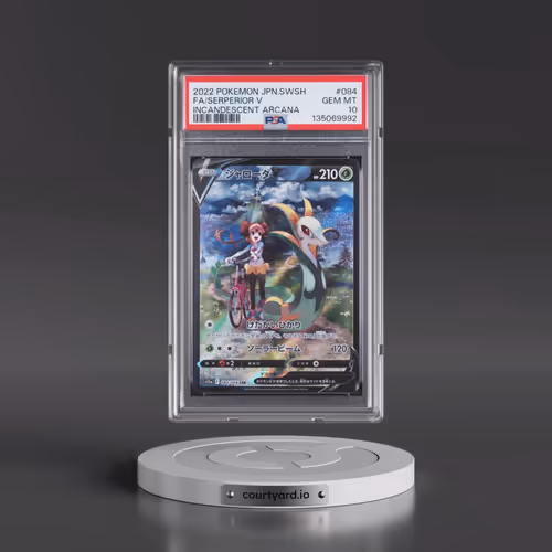 2022 Pokémon Sword & Shield Incandescent Arcana #084 Serperior V - Holo Full Art (PSA 10 GEM MINT)