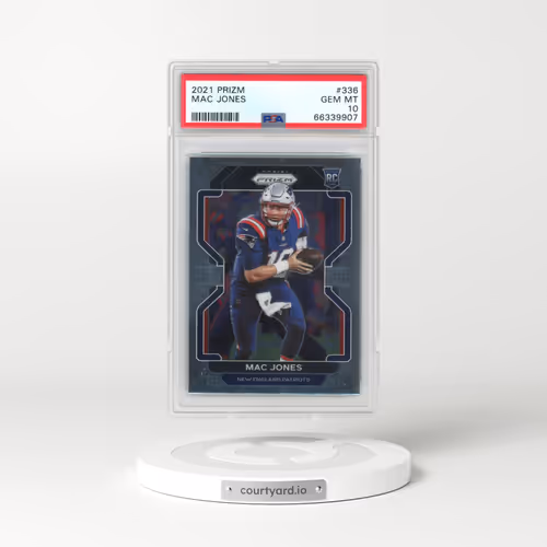 2021 Panini Prizm #336 Mac Jones (PSA 10 GEM MINT)