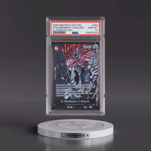 2025 One Piece OP13-Carrying on His Will #080 St. Ethanbaron V. Nusjuro - Alternate Art (PSA 10 GEM