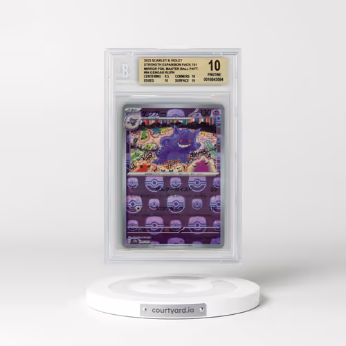 2023 Pokémon Card 151 #094 Gengar - Reverse Holo Master Ball (BGS 10 PRISTINE)