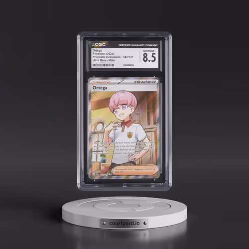 2025 Prismatic Evolutions - PRE EN #141/131 Ortega - Ultra Rare Holo (CGC 8.5 NM-MT+)