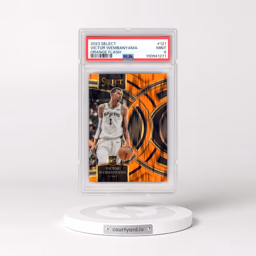 2023 Panini Select #121 Victor Wembanyama - Orange Flash (PSA 9 MINT)