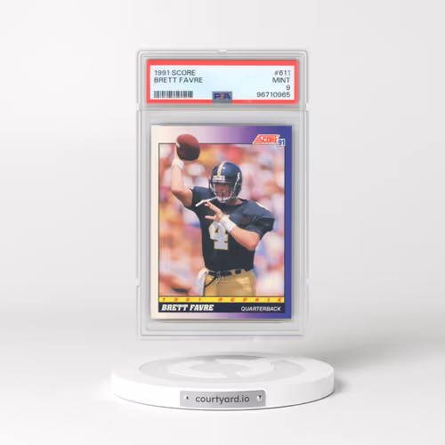 1991 Score #611 Brett Favre (PSA 9 MINT)