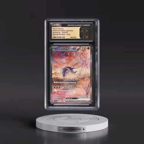 2023 Scarlet ex #102/078 Great Tusk ex - Special Art Rare Holo (CGC 10 PRISTINE)