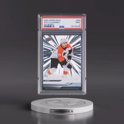 2024 Upper Deck #484 Jett Luchanko - Outburst (PSA 9 MINT)