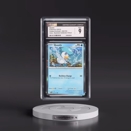 2023 Paldea Evolved #050/193 Quaxly - Holo Summer Collector Chest (CGC 9 MINT)