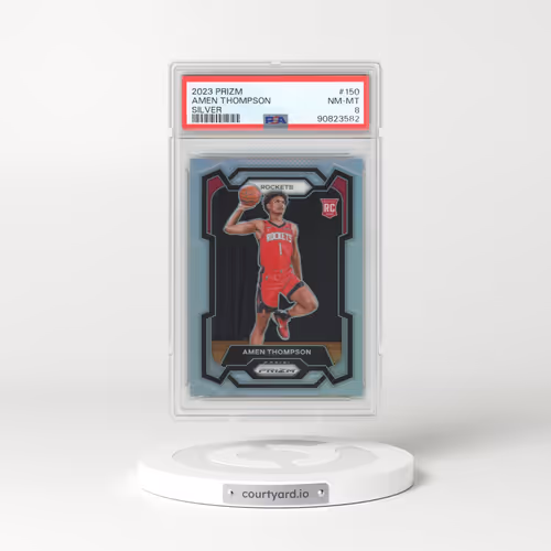 2023 Panini Prizm #150 Amen Thompson - Silver Prizm (PSA 8 NM-MT)