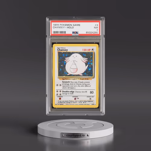 1999 Pokémon Game #3 Chansey - Holo (PSA 7 NM)