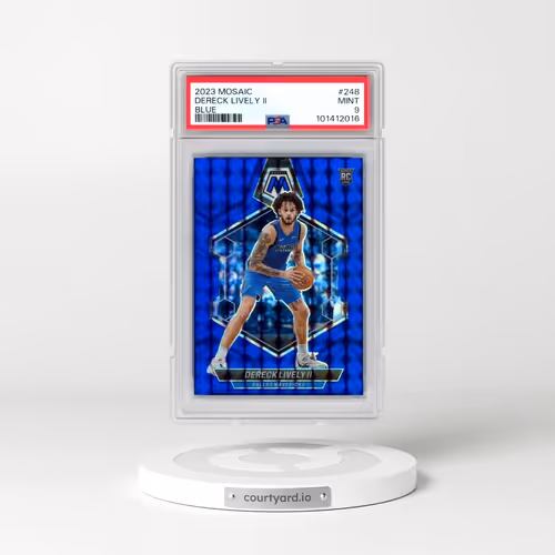 2023 Panini Mosaic #248 Dereck Lively II - Blue (PSA 9 MINT)