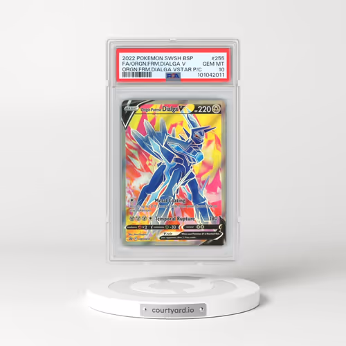 2022 Pokémon Swsh Black Star Promo #255 Origin Forme Dialga V - Holo Full Art Origin Forme Dialga Vstar Premium Collection (PSA 10 GEM MINT)